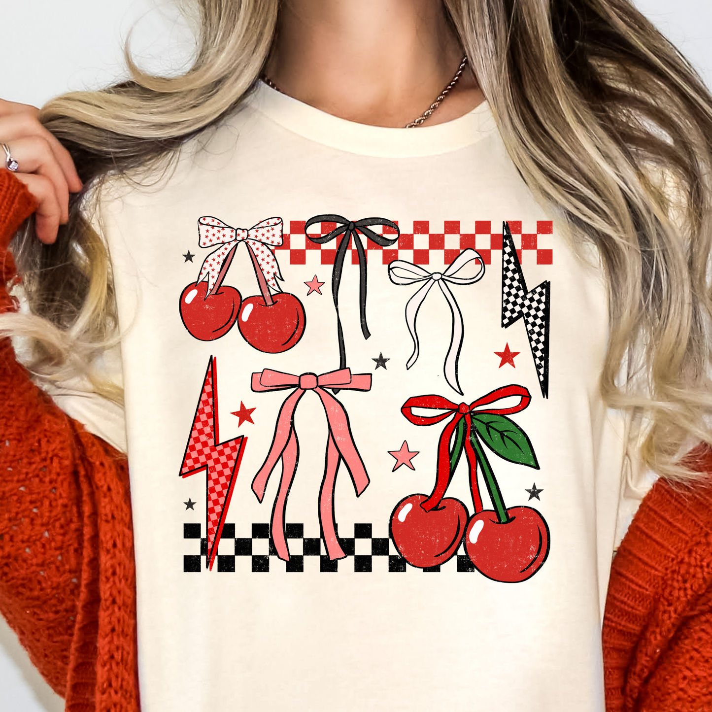 Cherries Full Color DTF Transfer