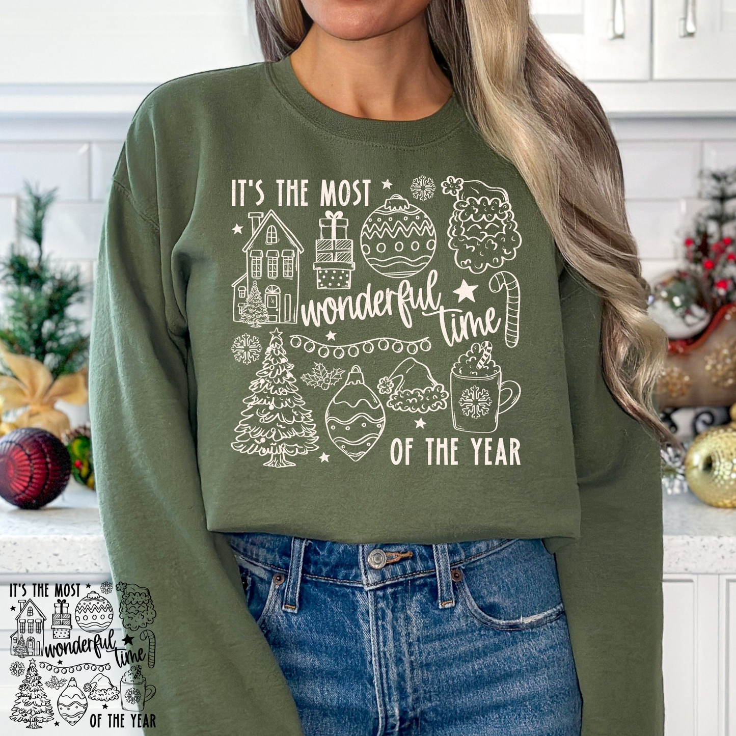 It’s the Most Wonderful Time Of The Year Full Color DTF Transfer