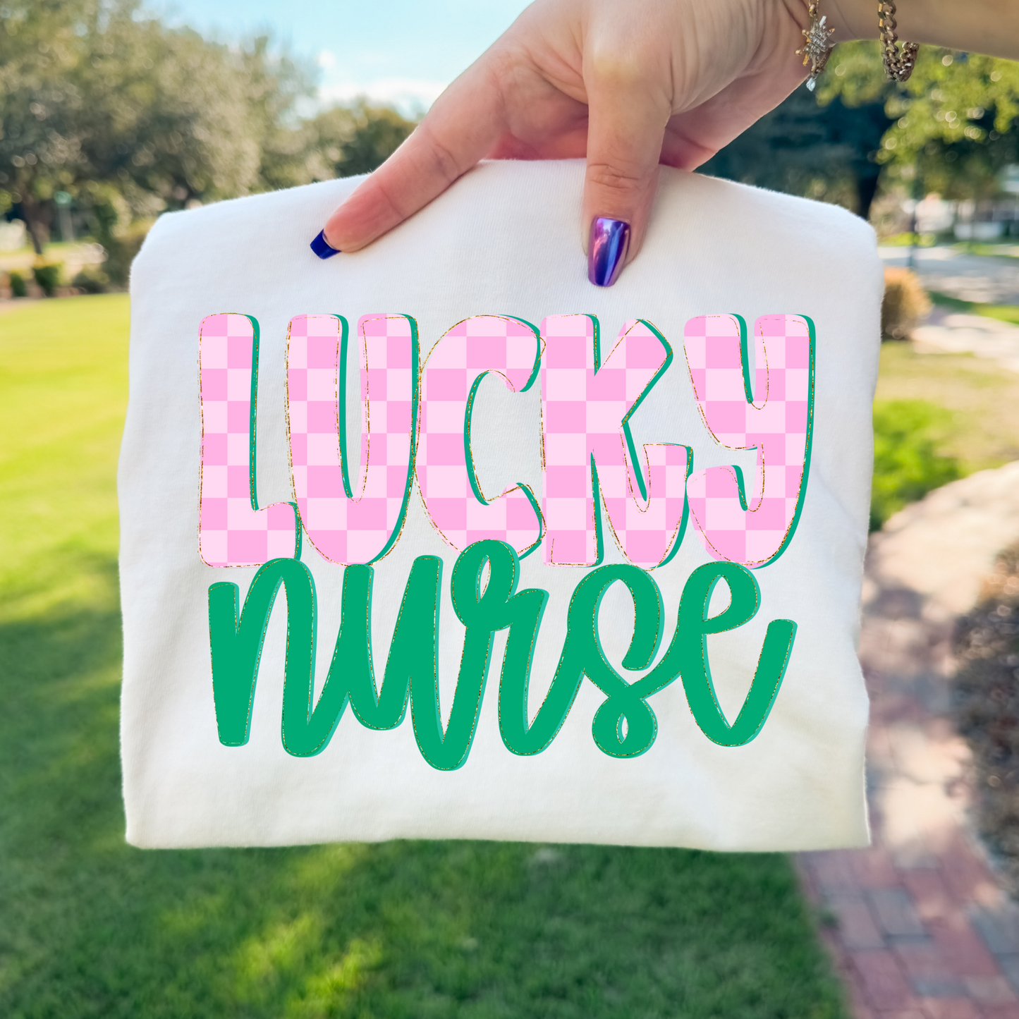 Lucky Nurse Full Color DTF Transfer