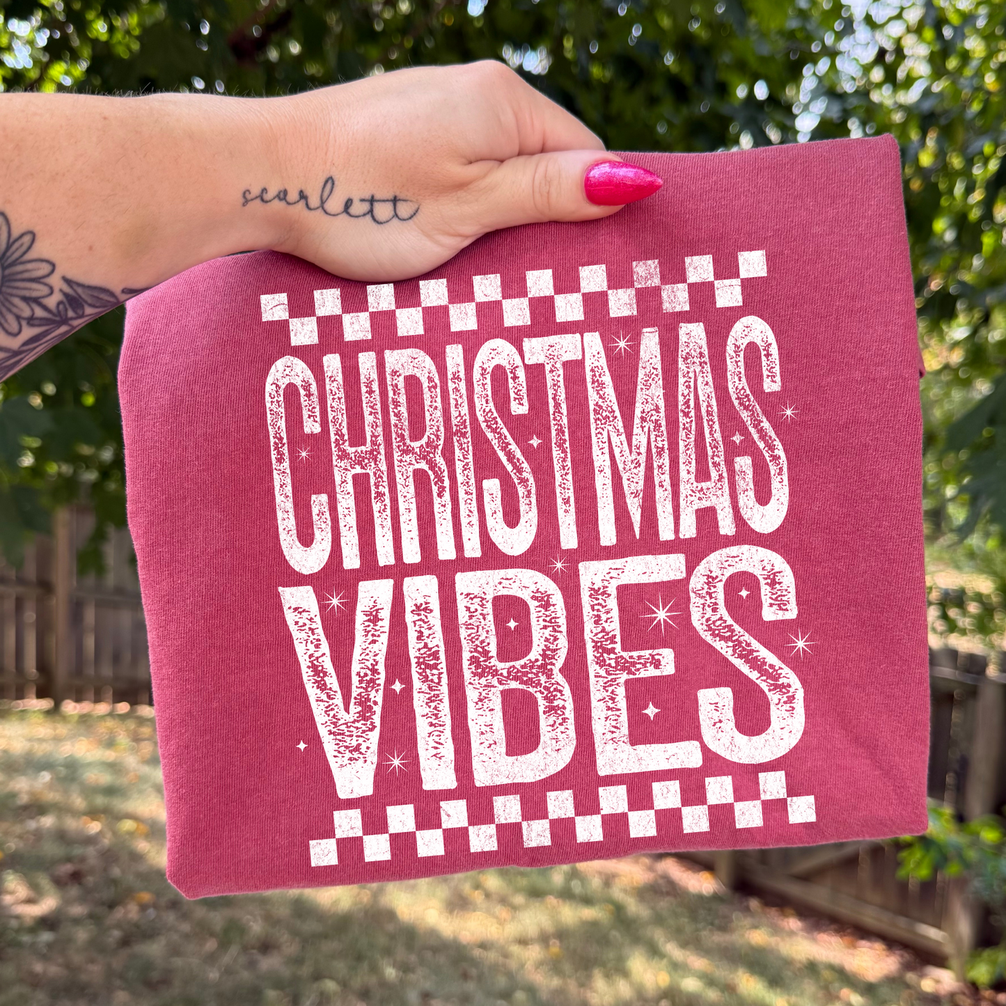 Christmas Vibes Full Color DTF Transfer