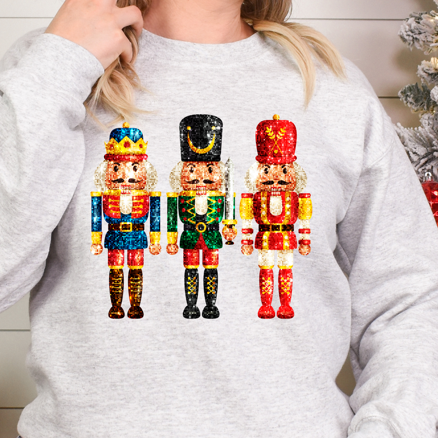 Faux Sequin Nutcrackers Full Color DTF Transfer