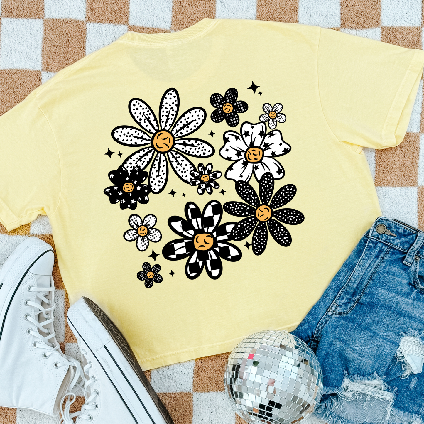 Daisies Full Color DTF Transfer
