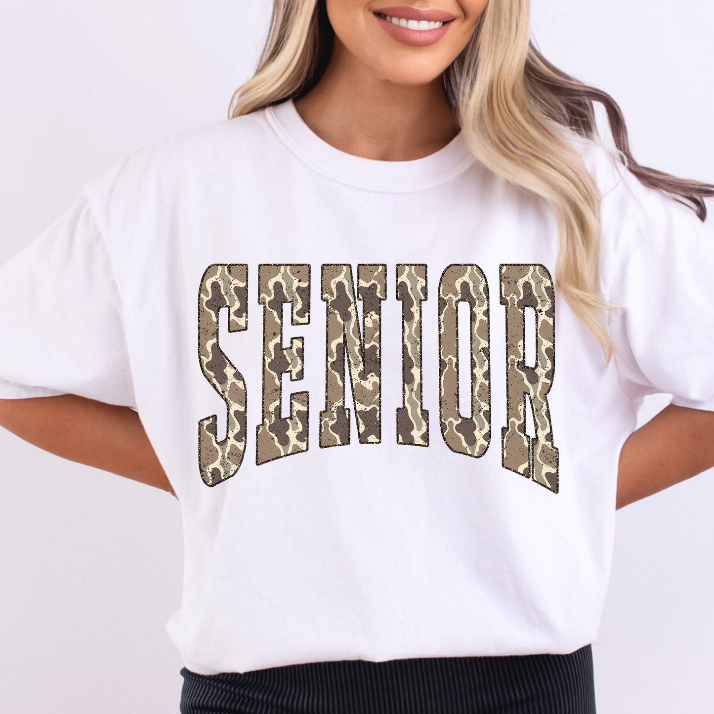 Camo Senior (Varsity) Full Color DTF Transfer