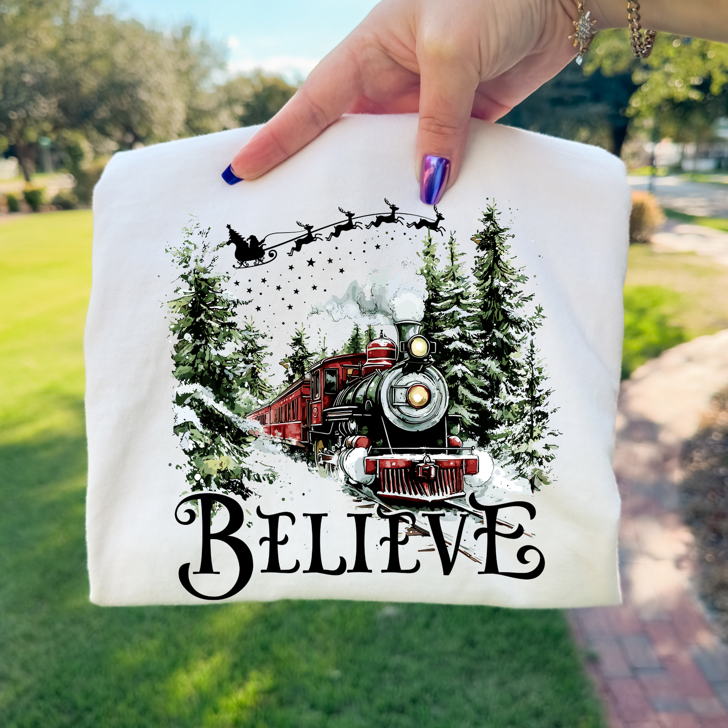 Believe (Train) Full Color DTF Transfer
