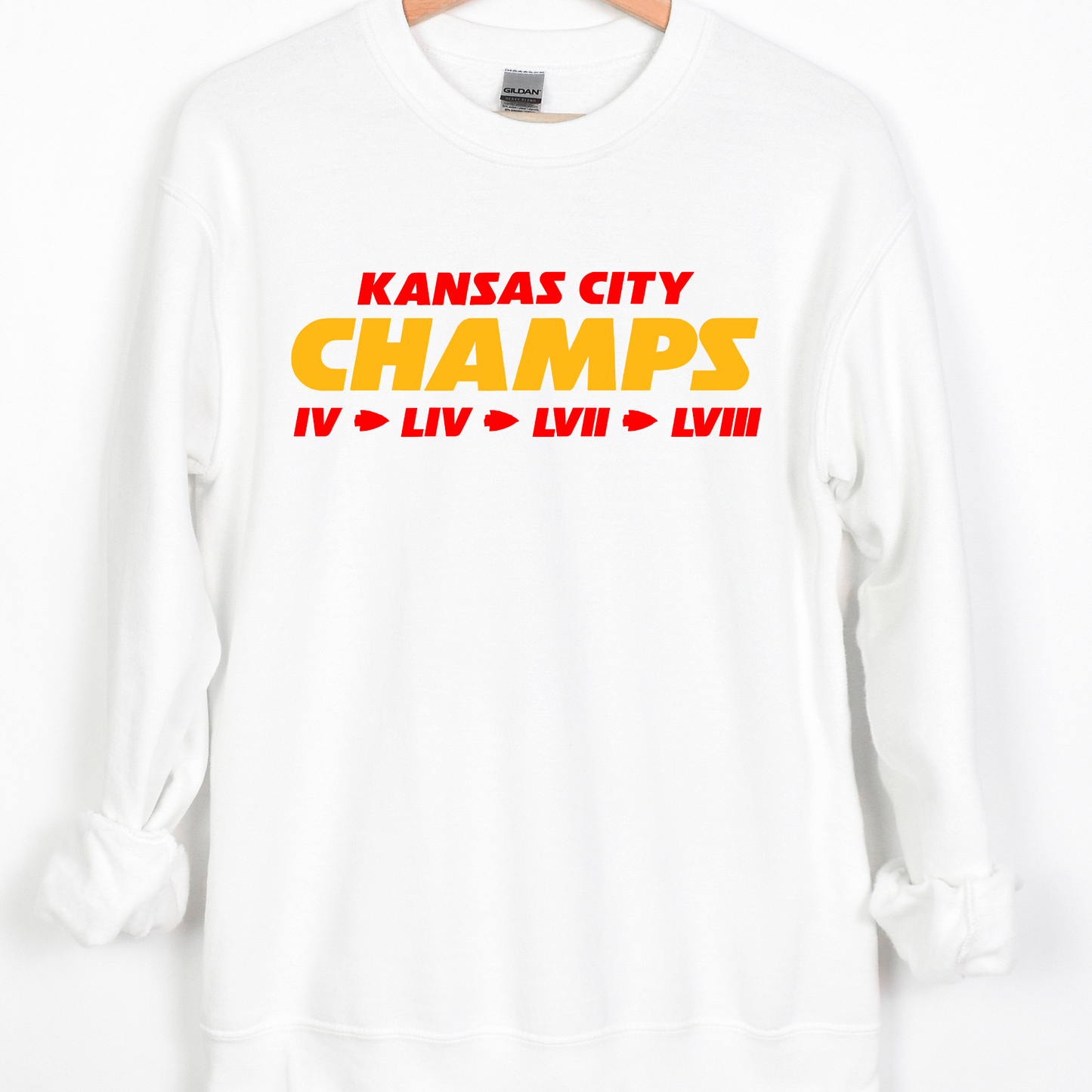 Kansas City Champs (Chiefs) Superbowl Winner List Full Color DTF Transfer