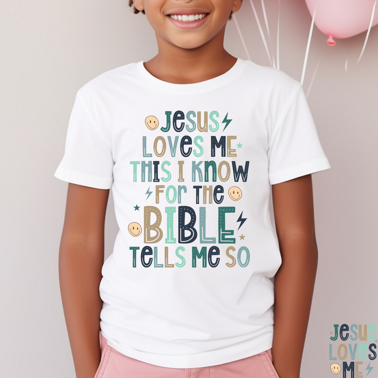 Jesus Loves Me This I Know Full Color DTF Transfer