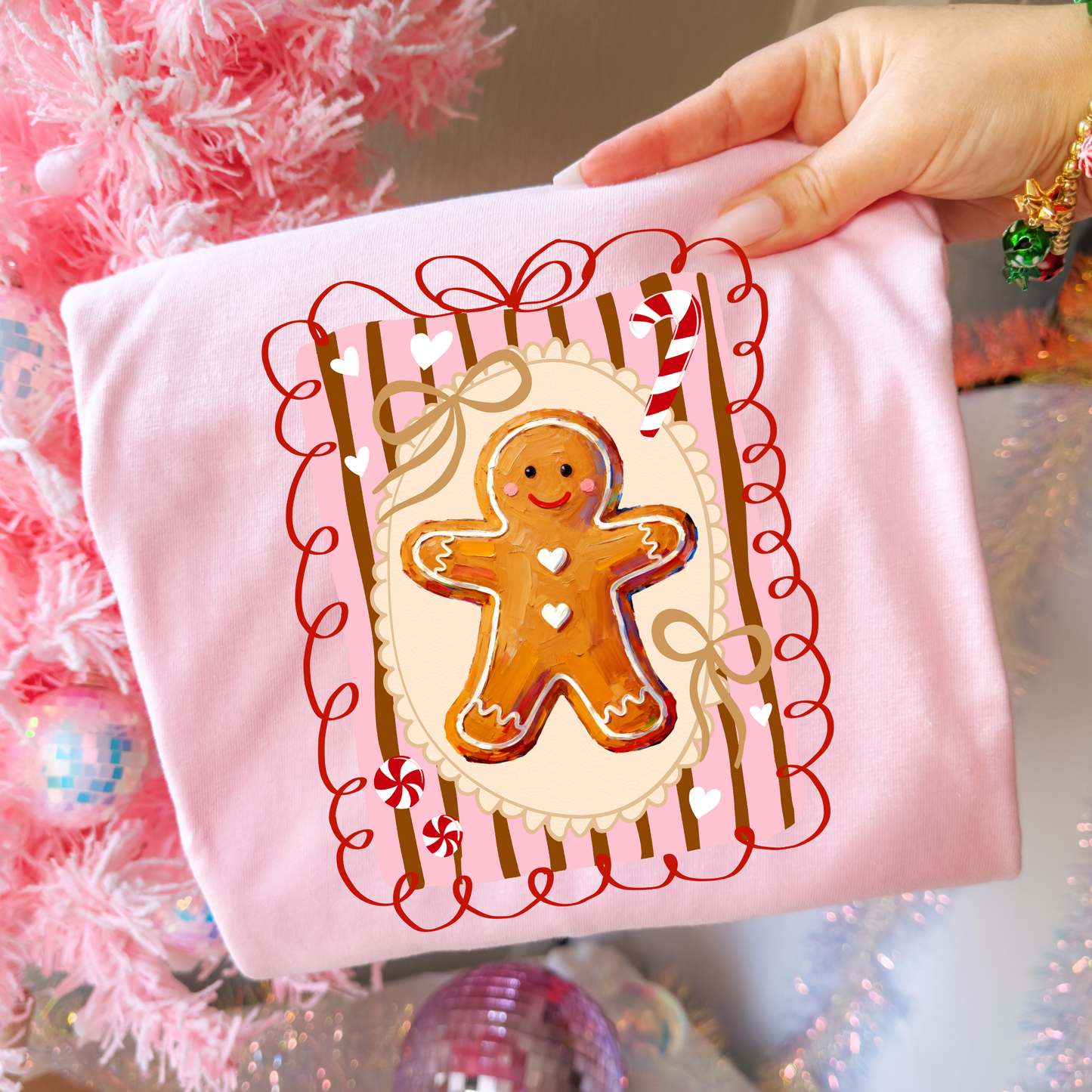 Gingerbread Frame Full Color DTF Transfer