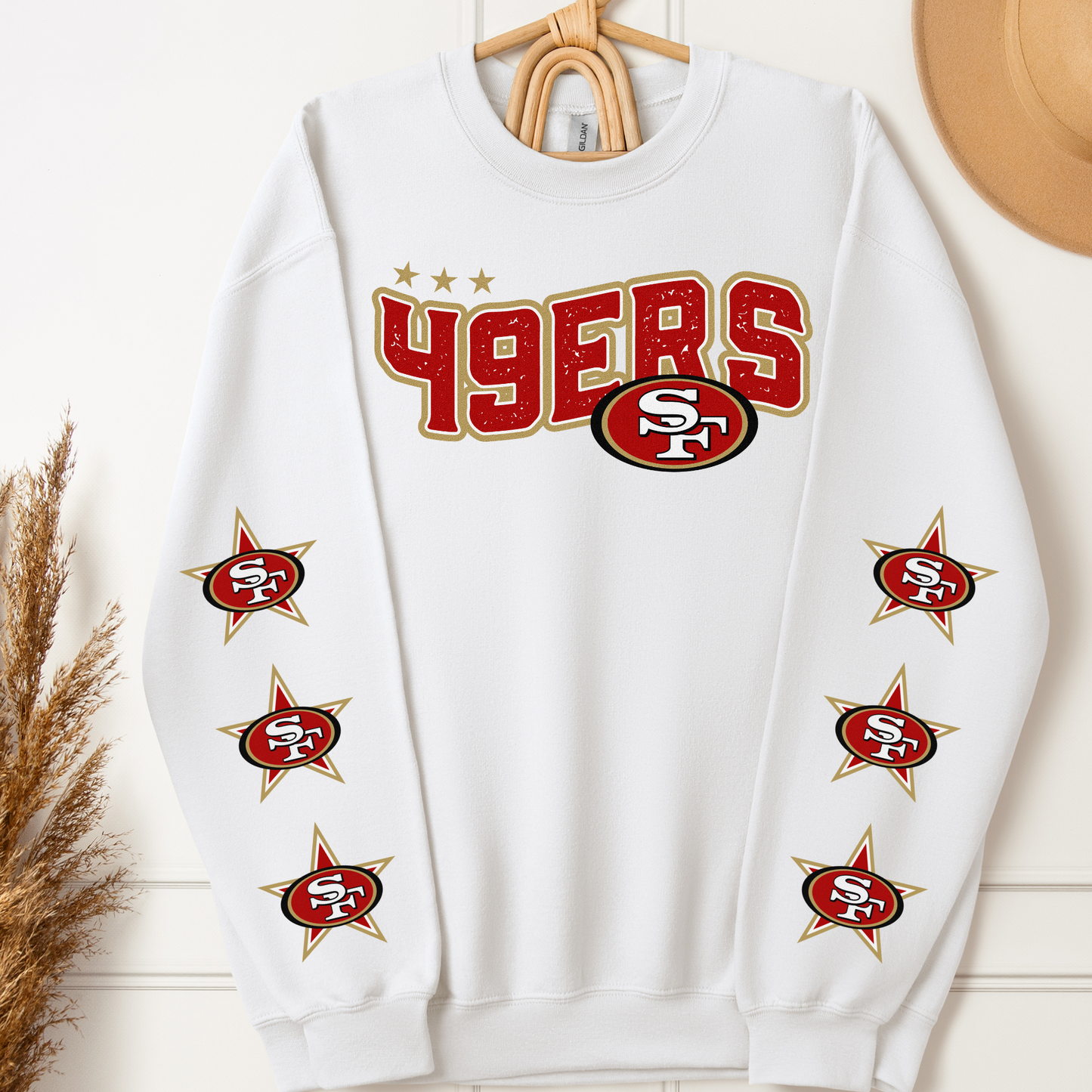 Football Team (ALL N*L TEAMS) w/Star Sleeve Option Full Color DTF Transfer