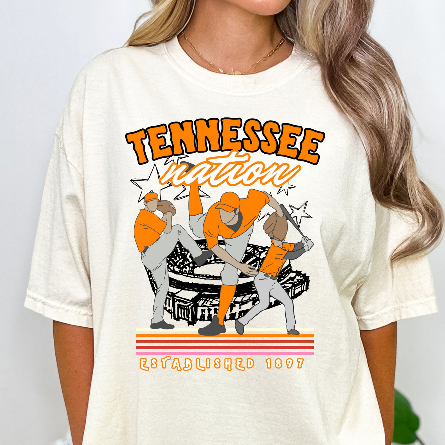 Tennessee Nation Baseball Full Color DTF Transfer