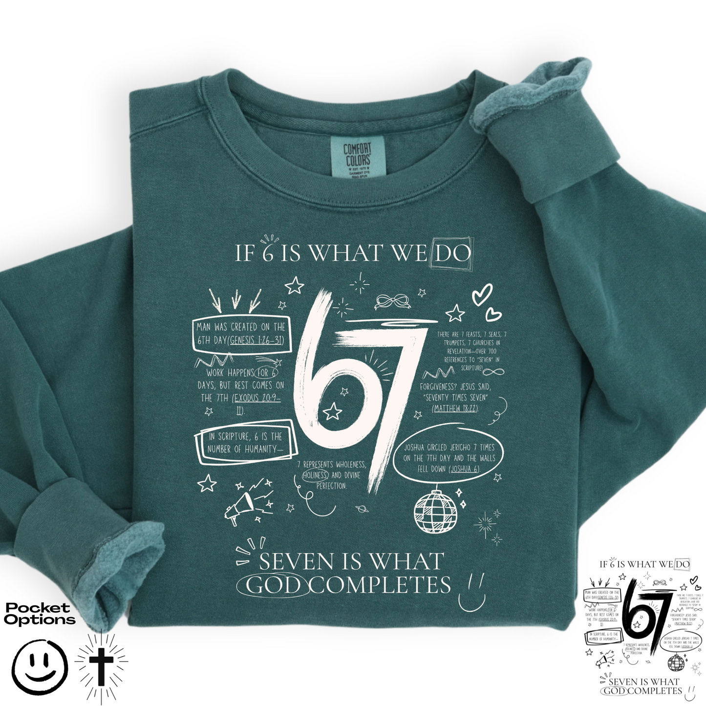 67 God Full Color DTF Transfer