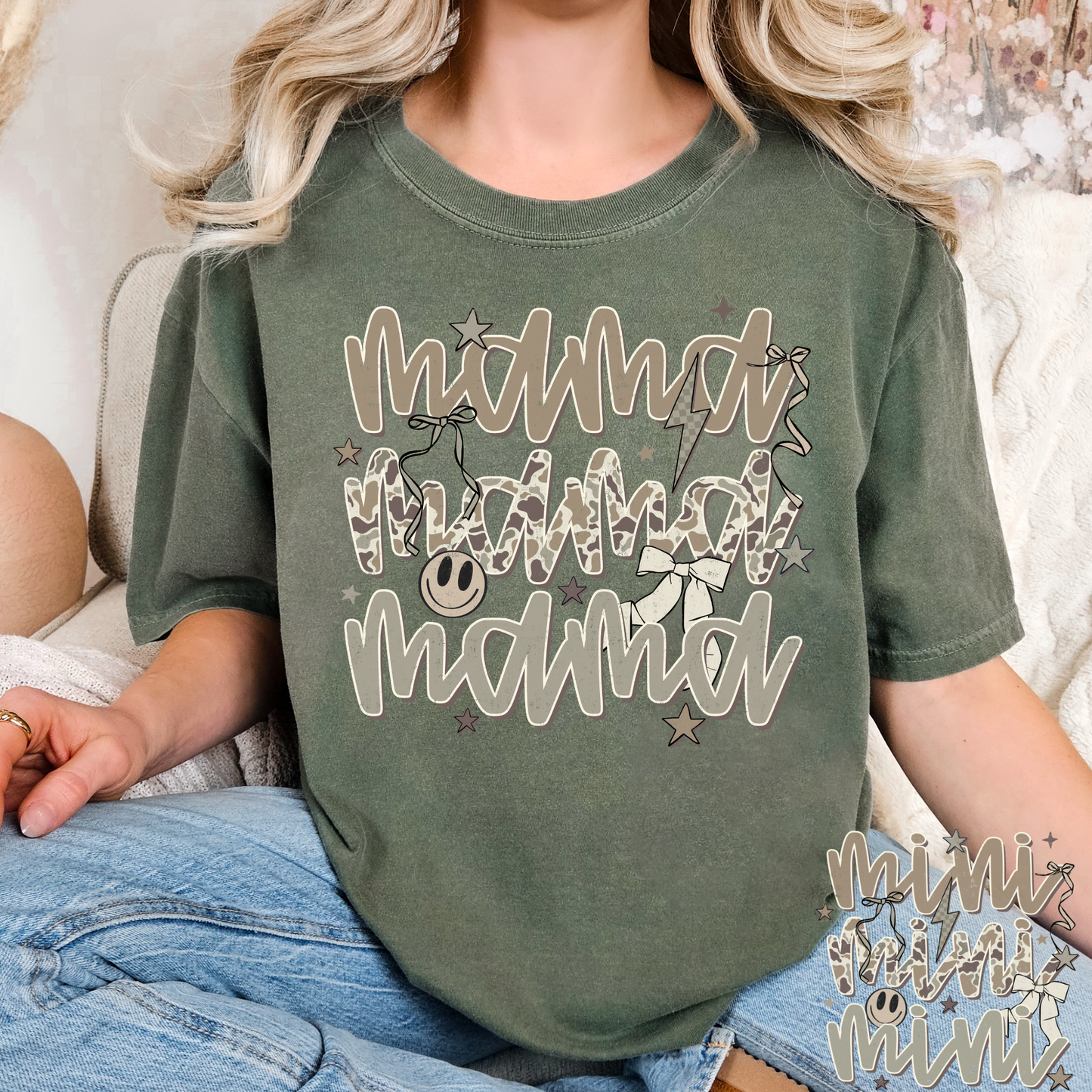 Mama Camo (Mini Option) Full Color DTF Transfer