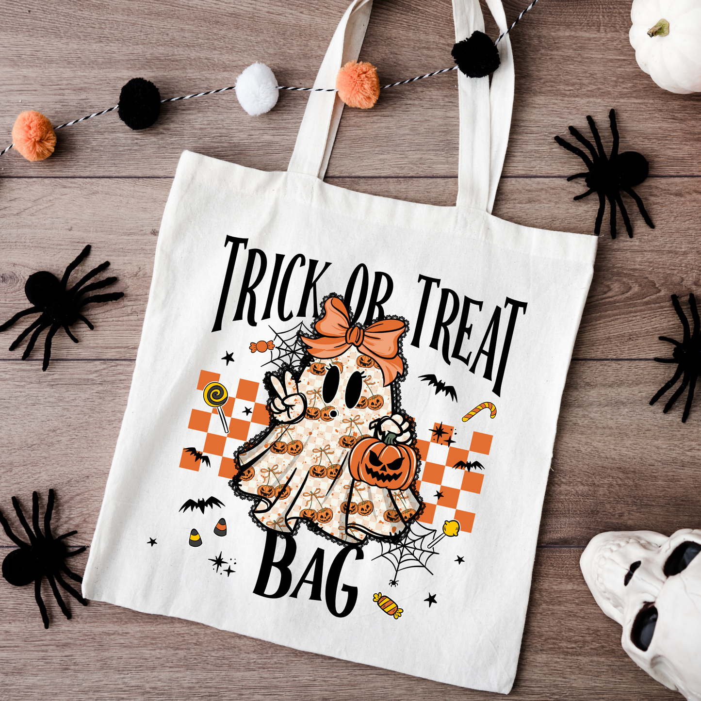 Cherry/Camo Trick or Treat Bags