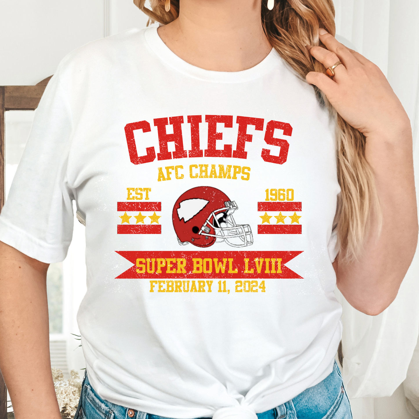 Chiefs AFC Champs Full Color DTF Transfer