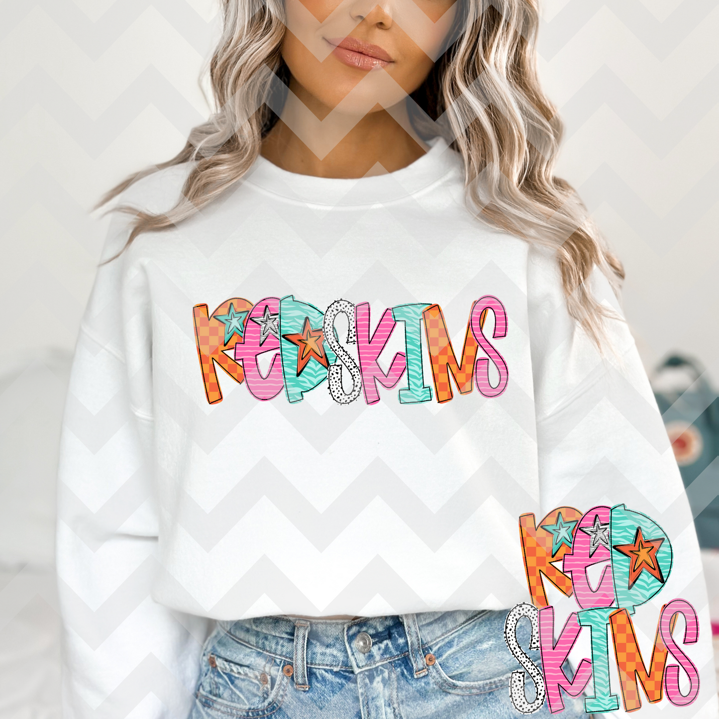 Redskins (Cosmic Stardust Alpha) Full Color DTF Transfer