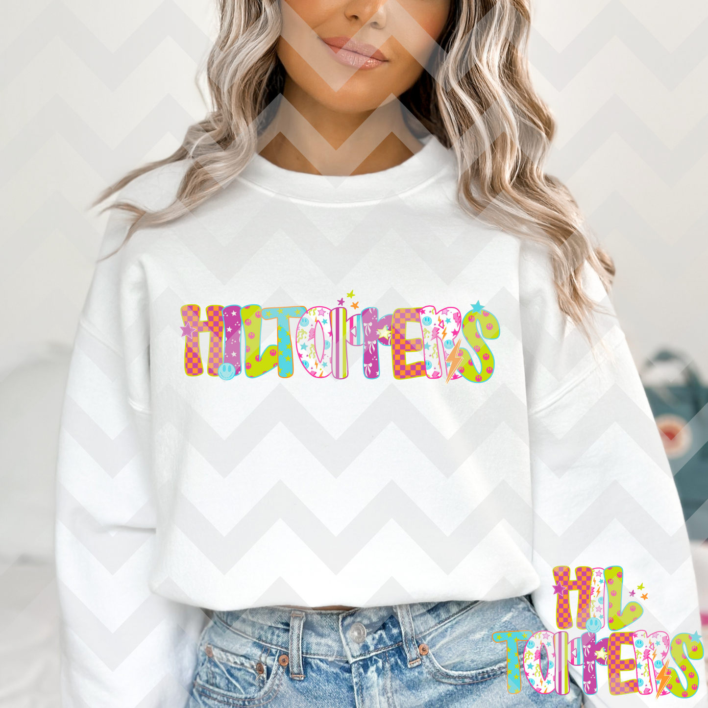 Hiltoppers (Bright Groovy Alpha) Full Color DTF Transfer