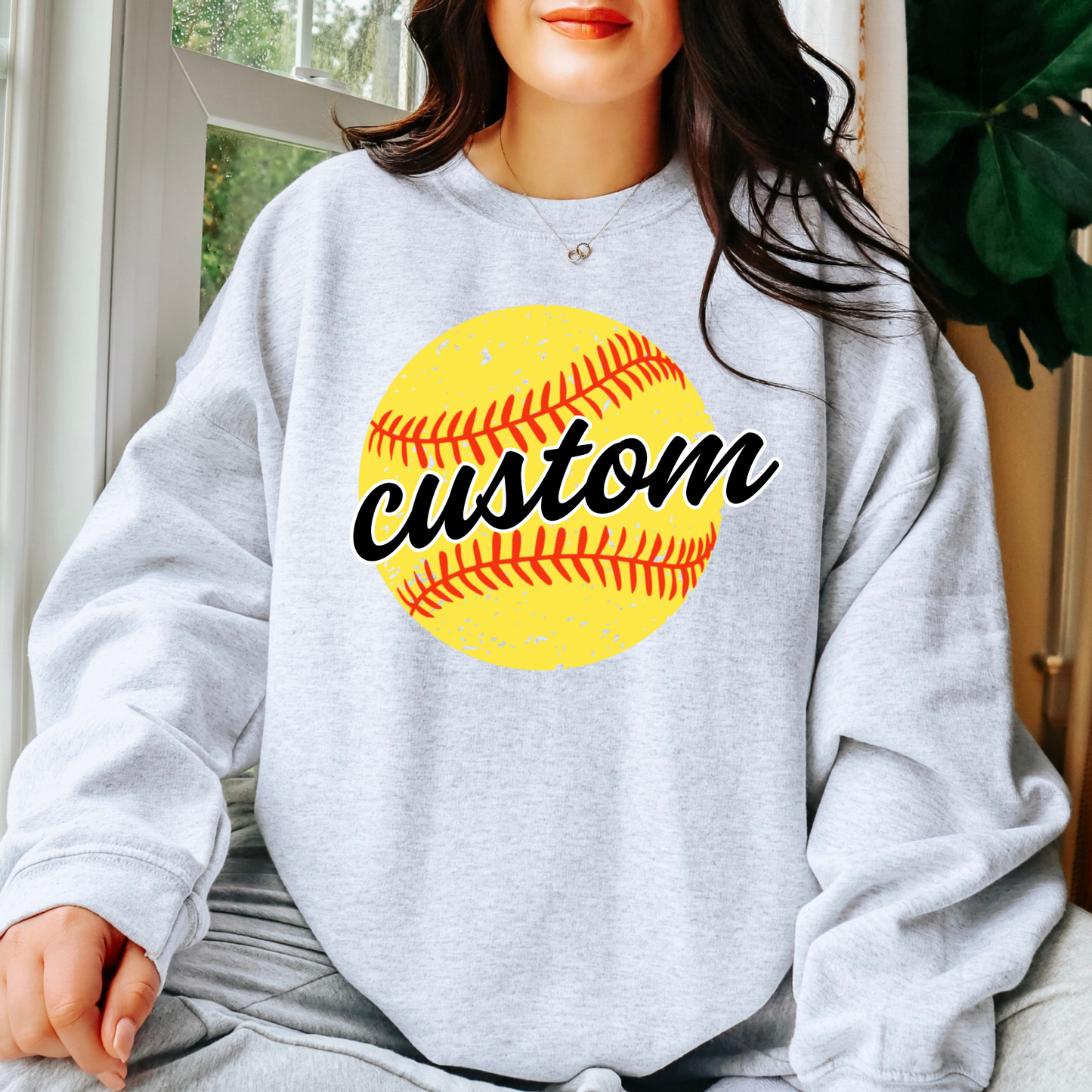 Custom Team Name Softball (EDITABLE) Full Color DTF Transfer