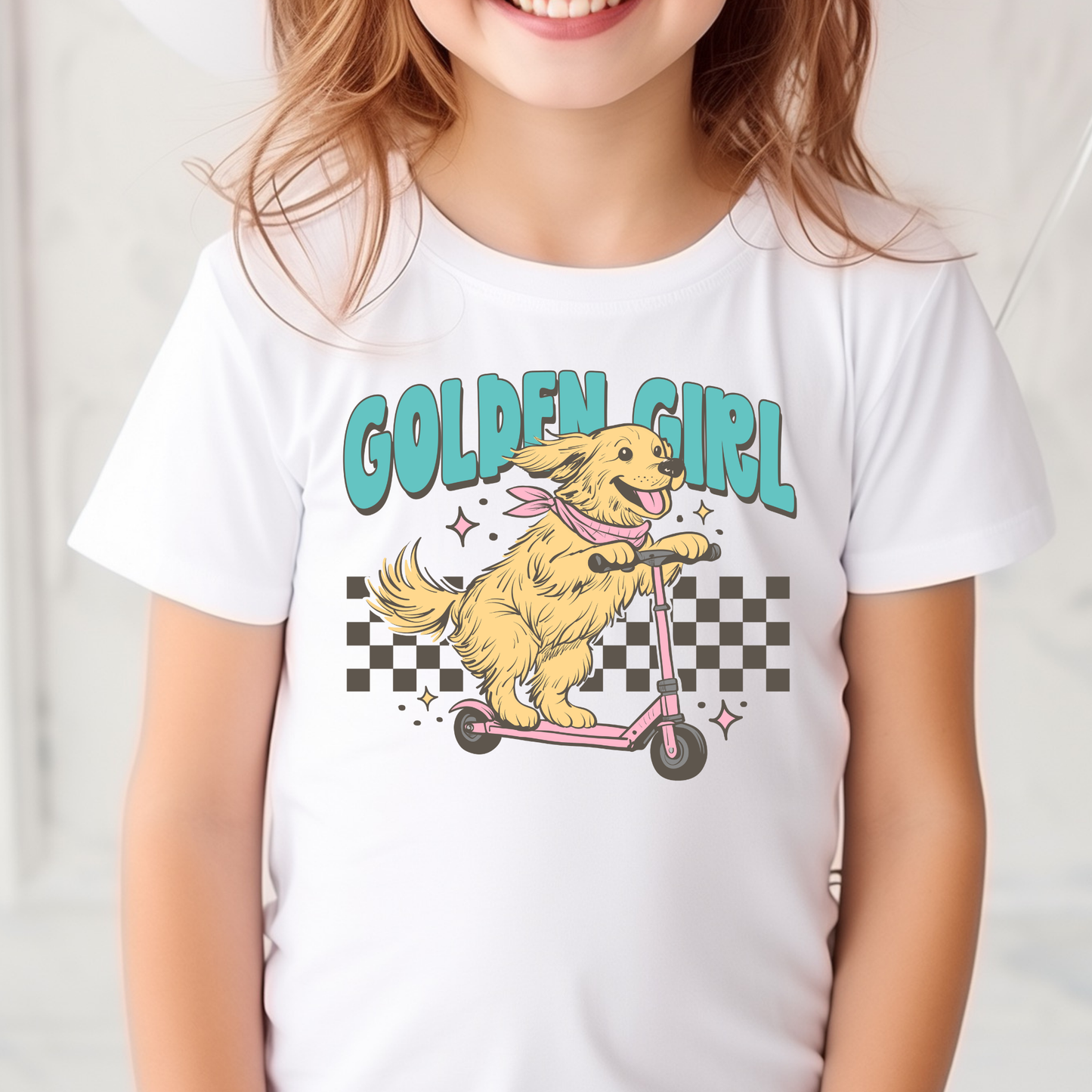 Golden Girl (Scooter) Full Color DTF Transfer