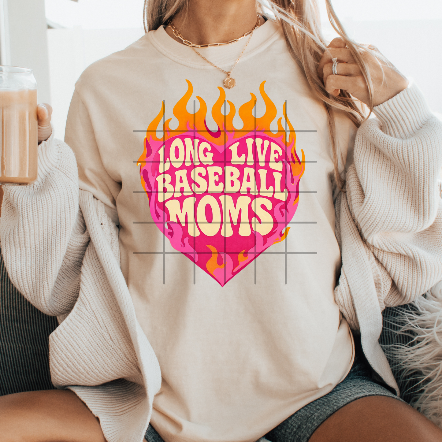 Long Live Baseball Moms Full Color DTF Transfer