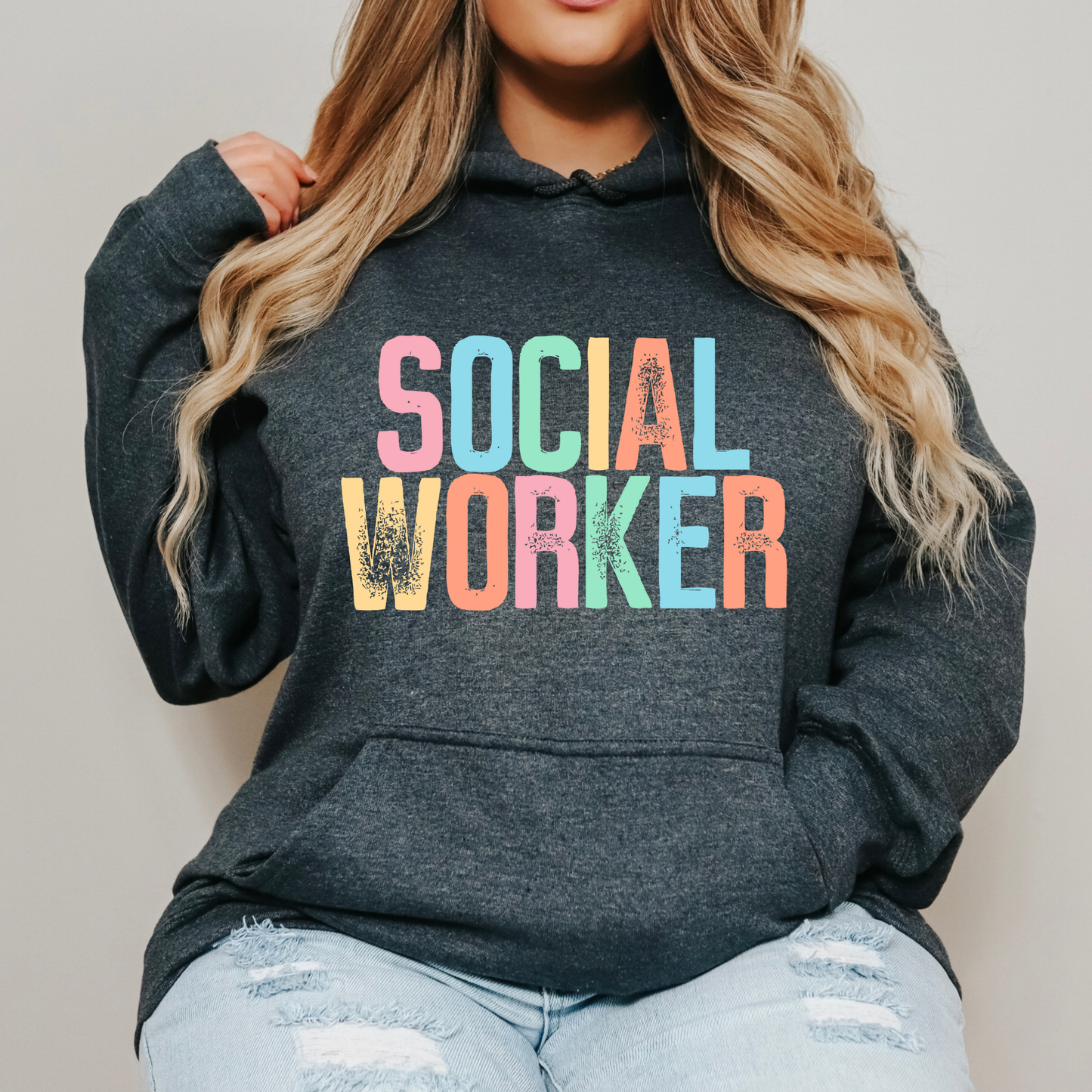 Social Worker Full Color DTF Transfer