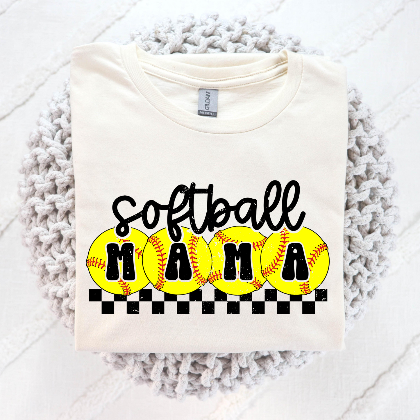 Softball Mama Full Color DTF Transfer