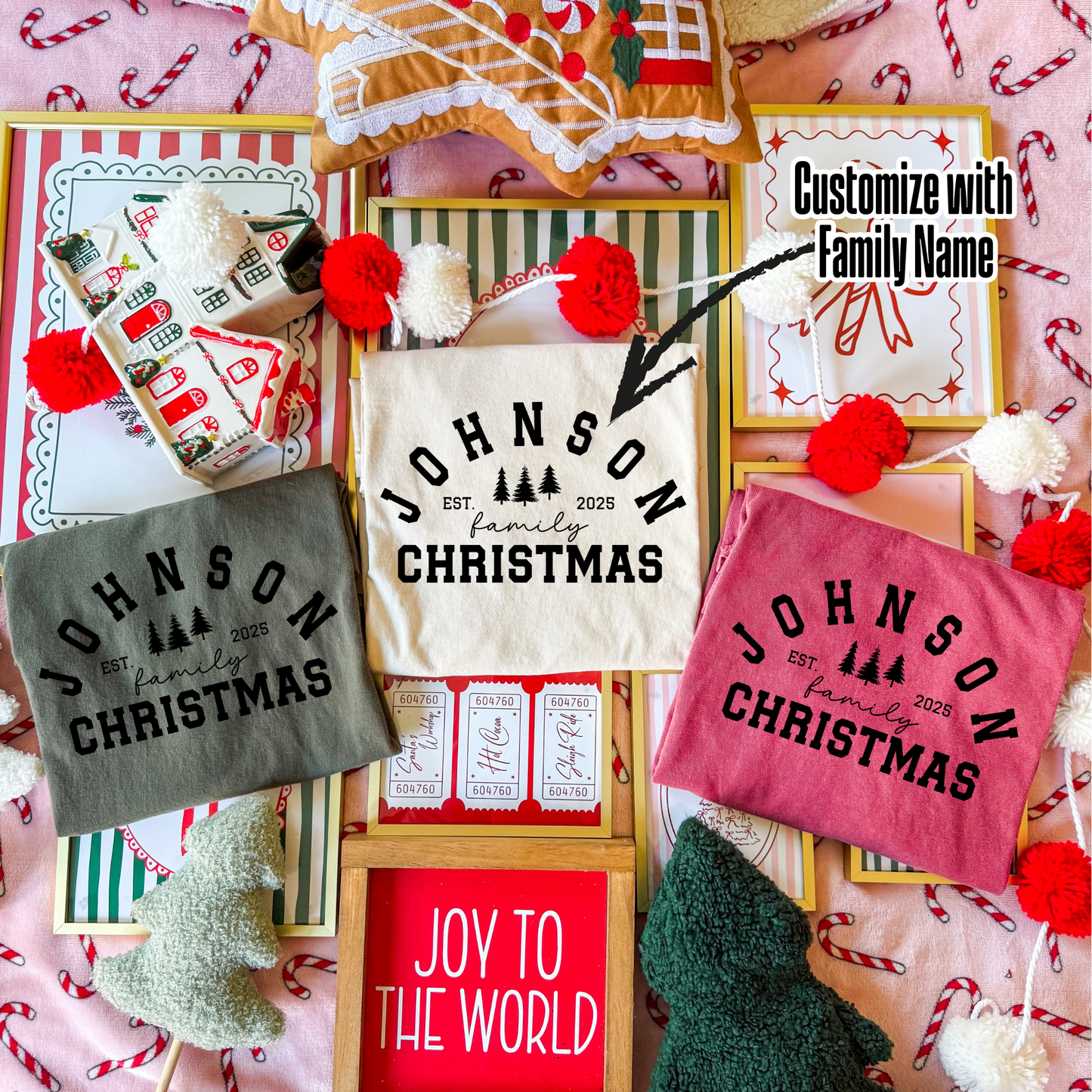 Personalized Family Christmas Est. 2025 Full Color DTF Transfer