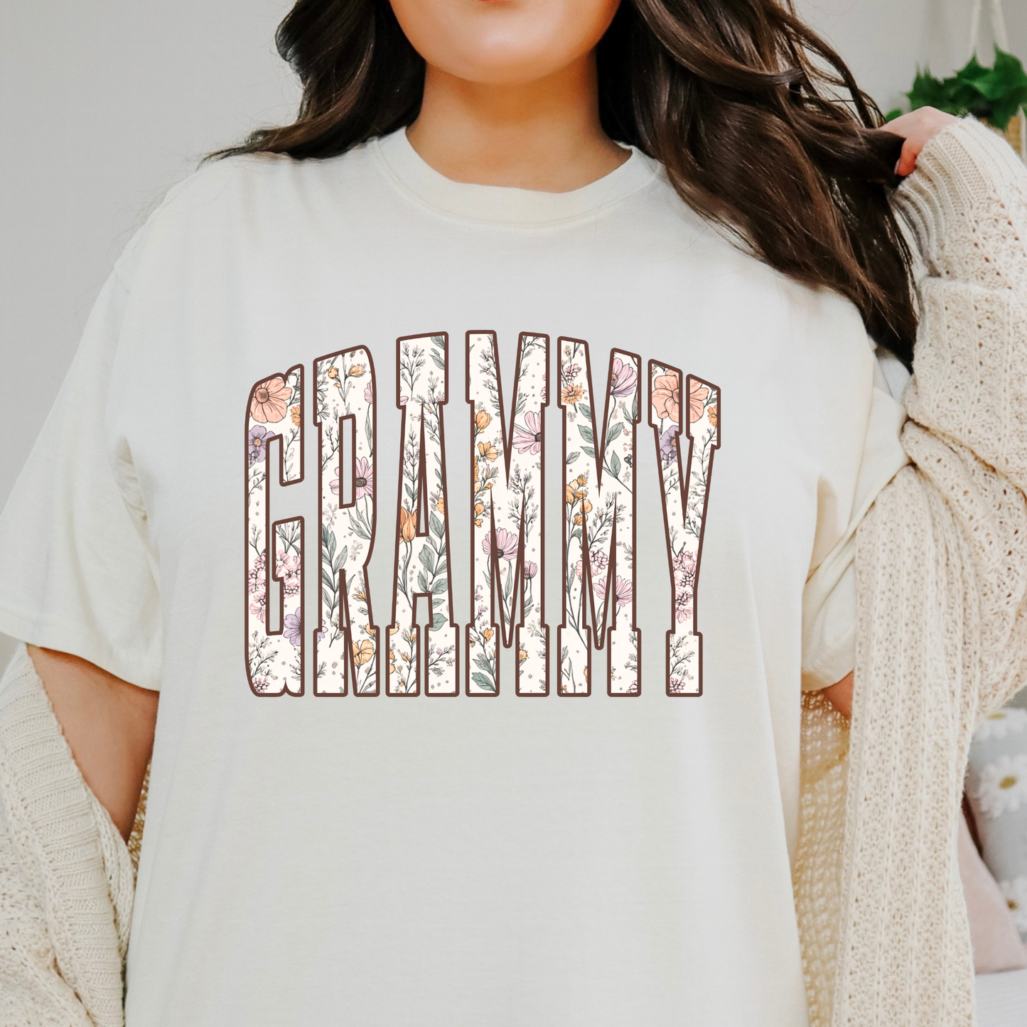Floral Grammy Full Color DTF Transfer