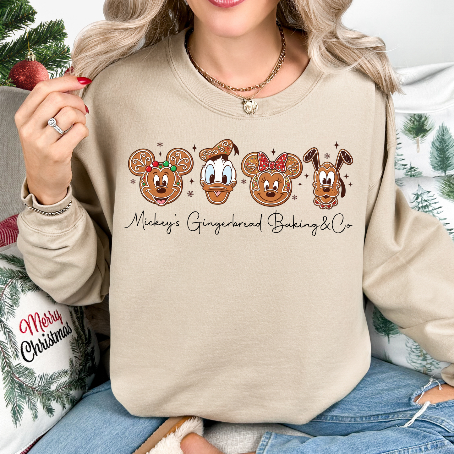 Mickey Gingerbread Baking Co Full Color DTF Transfer