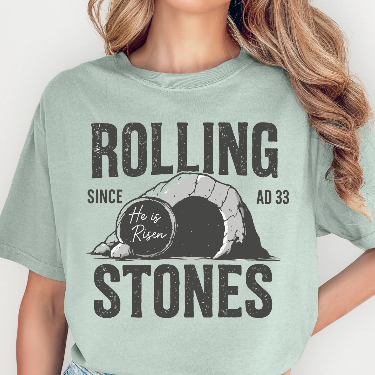 Rolling Stones (He Is Risen) Full Color DTF Transfer