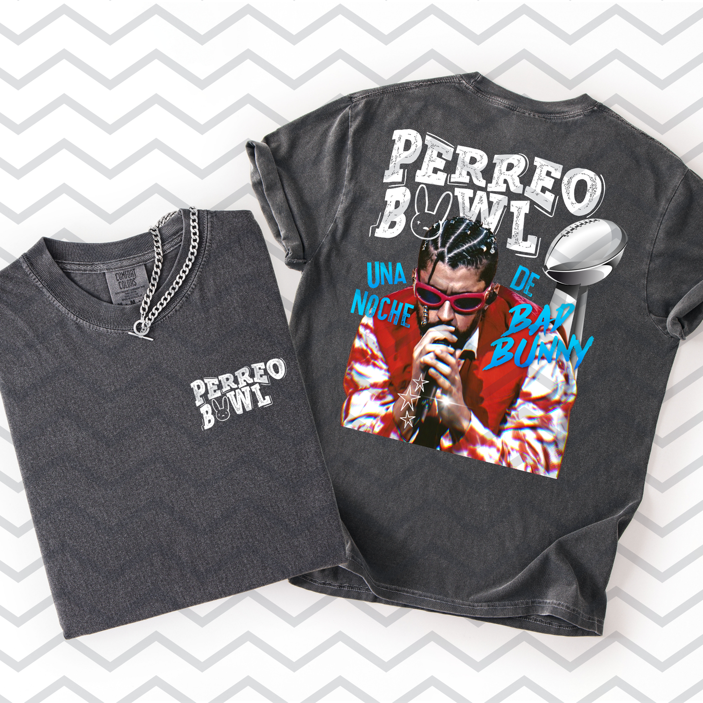 Perreo Bowl (Front/Back Options - Bunny Bowl LIX) Full Color DTF Transfer
