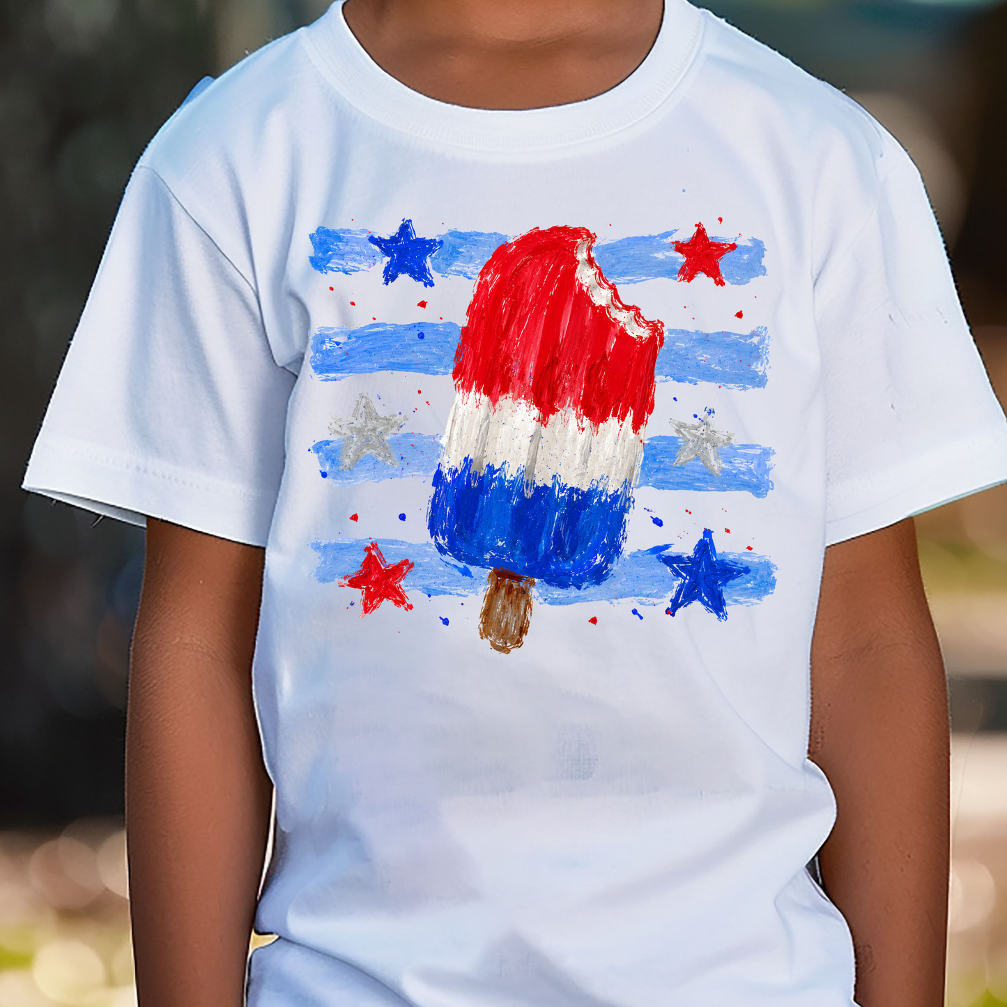 4th of July Icecream Full Color DTF Transfer