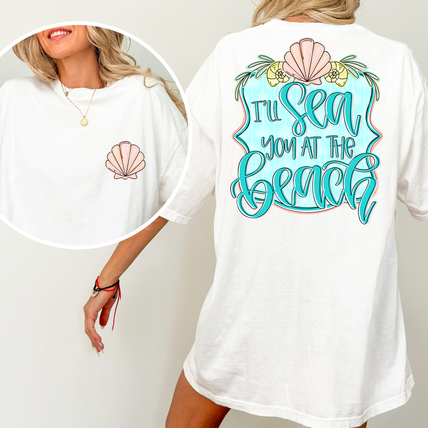 I'll Sea You At The Beach Full Color DTF Transfer