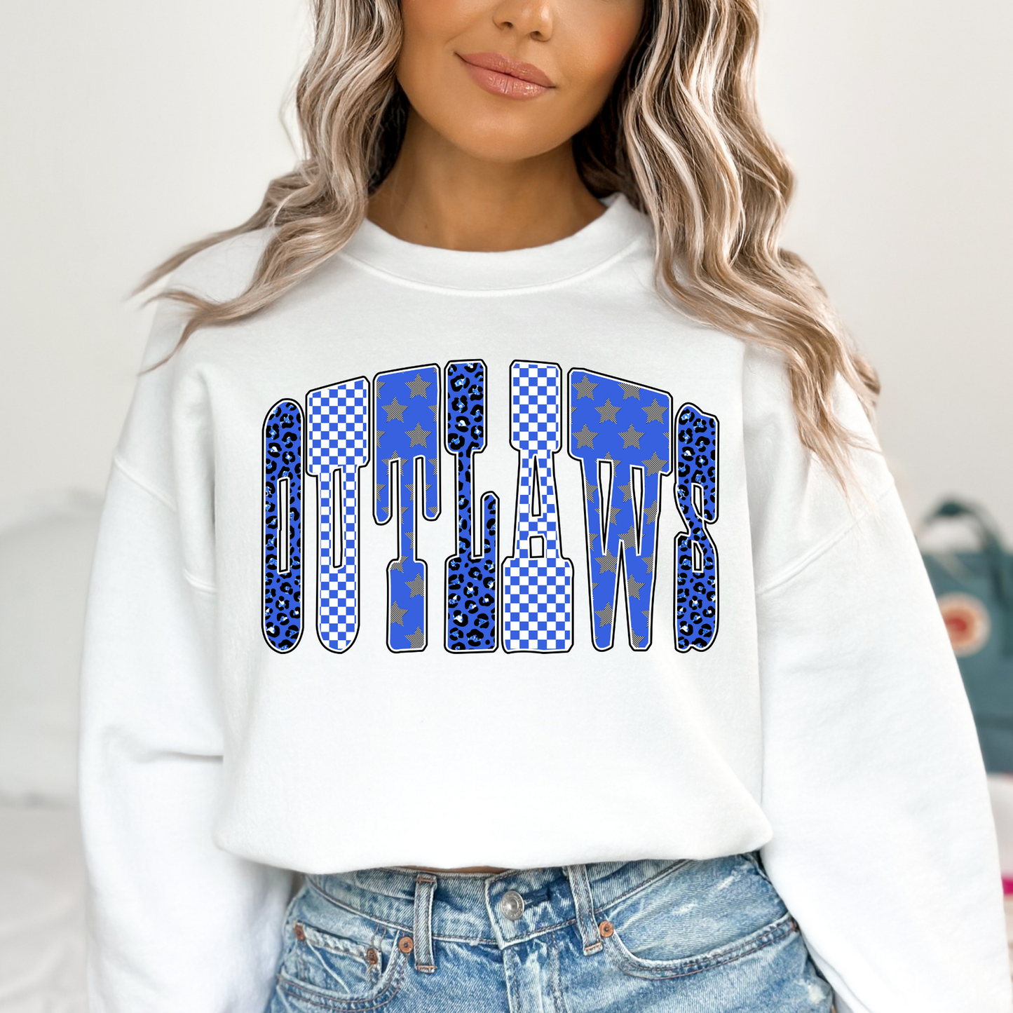 Outlaws (Blue) Full Color DTF Transfer