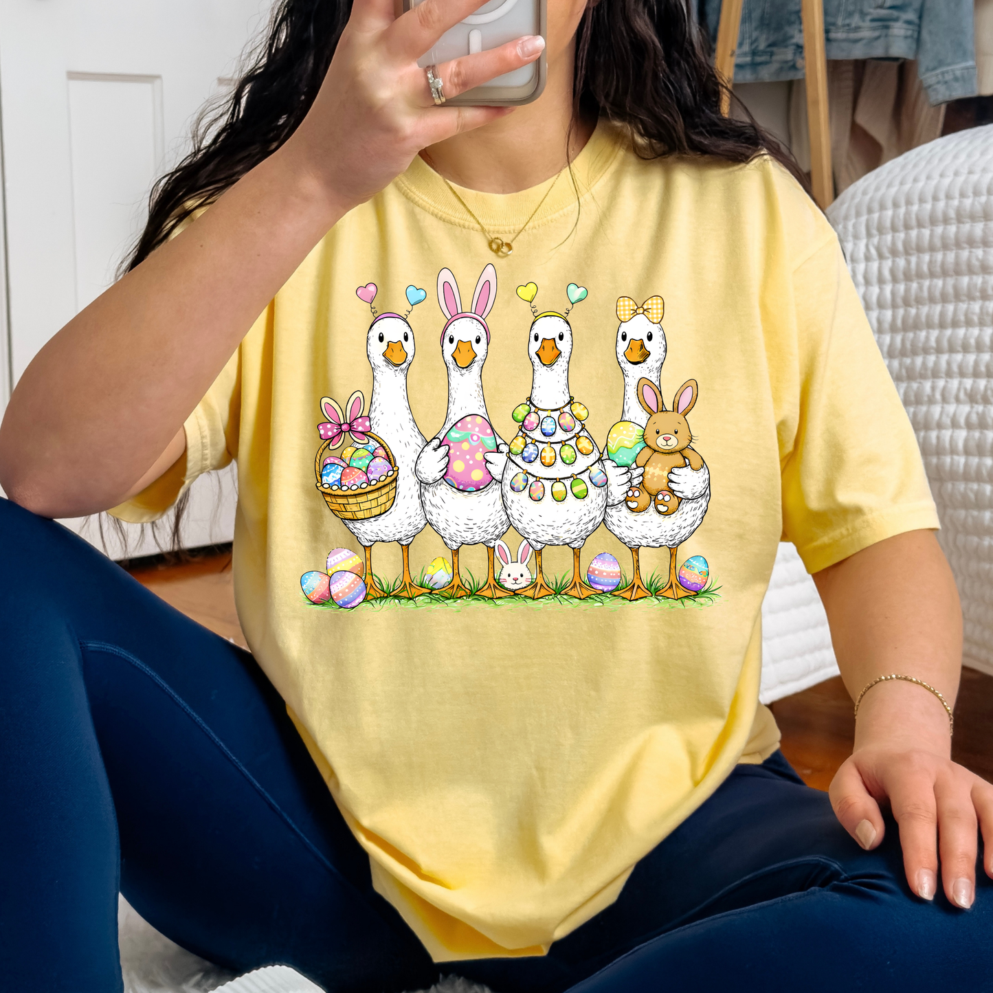 Easter Geese Full Color DTF Transfer