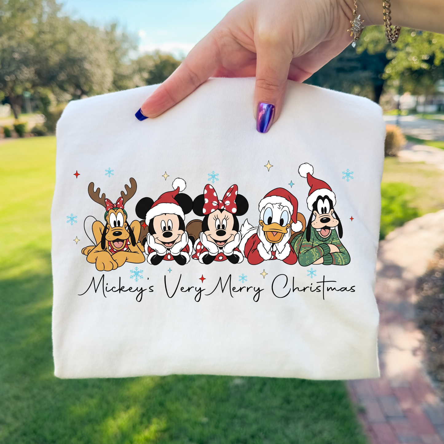 Mickey's Very Merry Christmas Full Color DTF Transfer