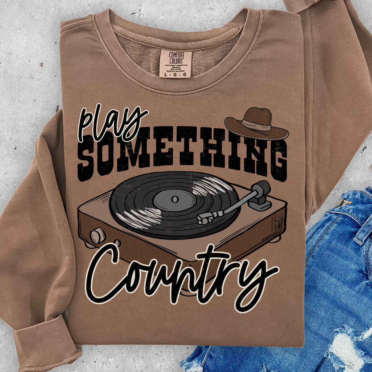 Play Something Country Full Color DTF Transfer