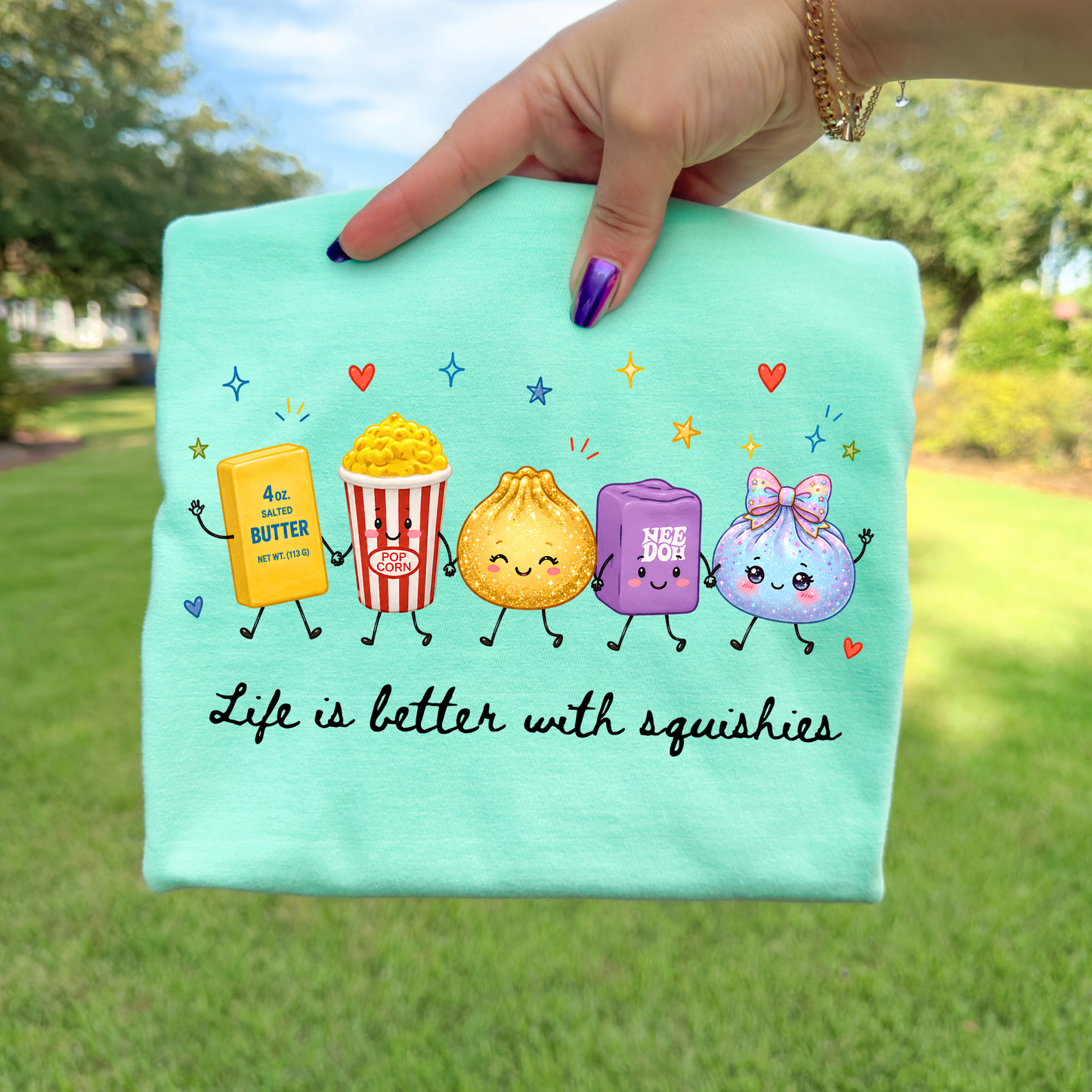 Life Is Better With Squishes Full Color DTF Transfer