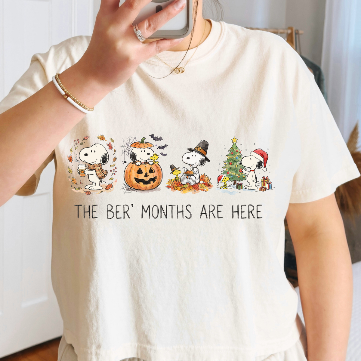 The Ber' Months Are Here (Snoopy) Full Color DTF Transfer
