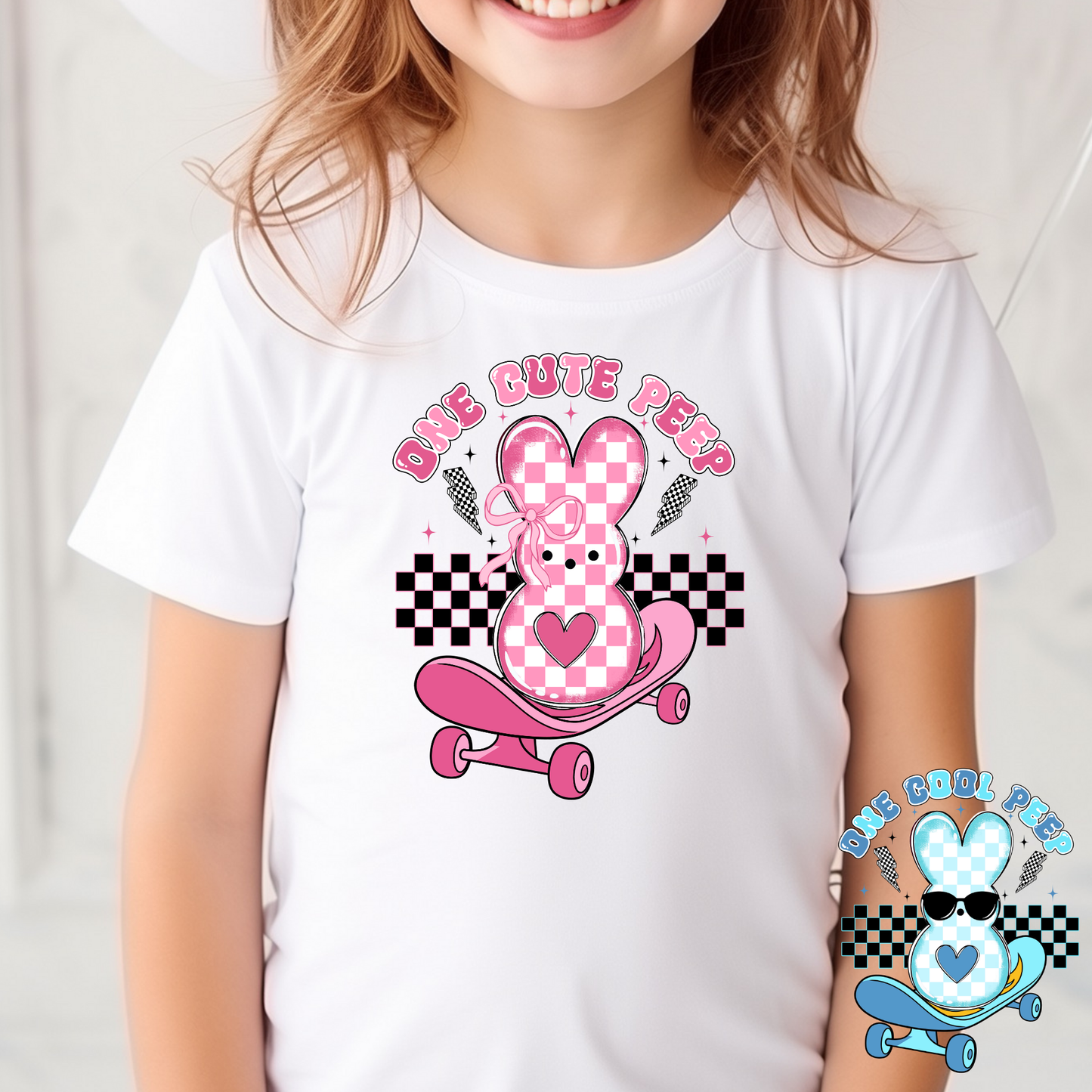 One Cute/Cool Peep (Boy/Girl Option) Full Color DTF Transfer