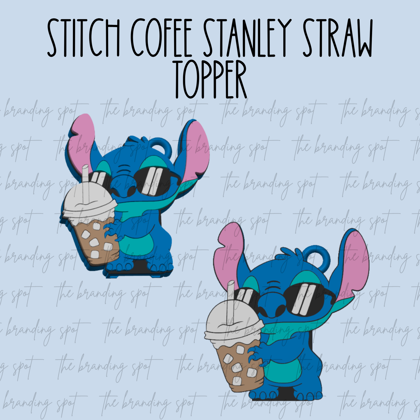Stitch Coffee Stanley Straw Topper