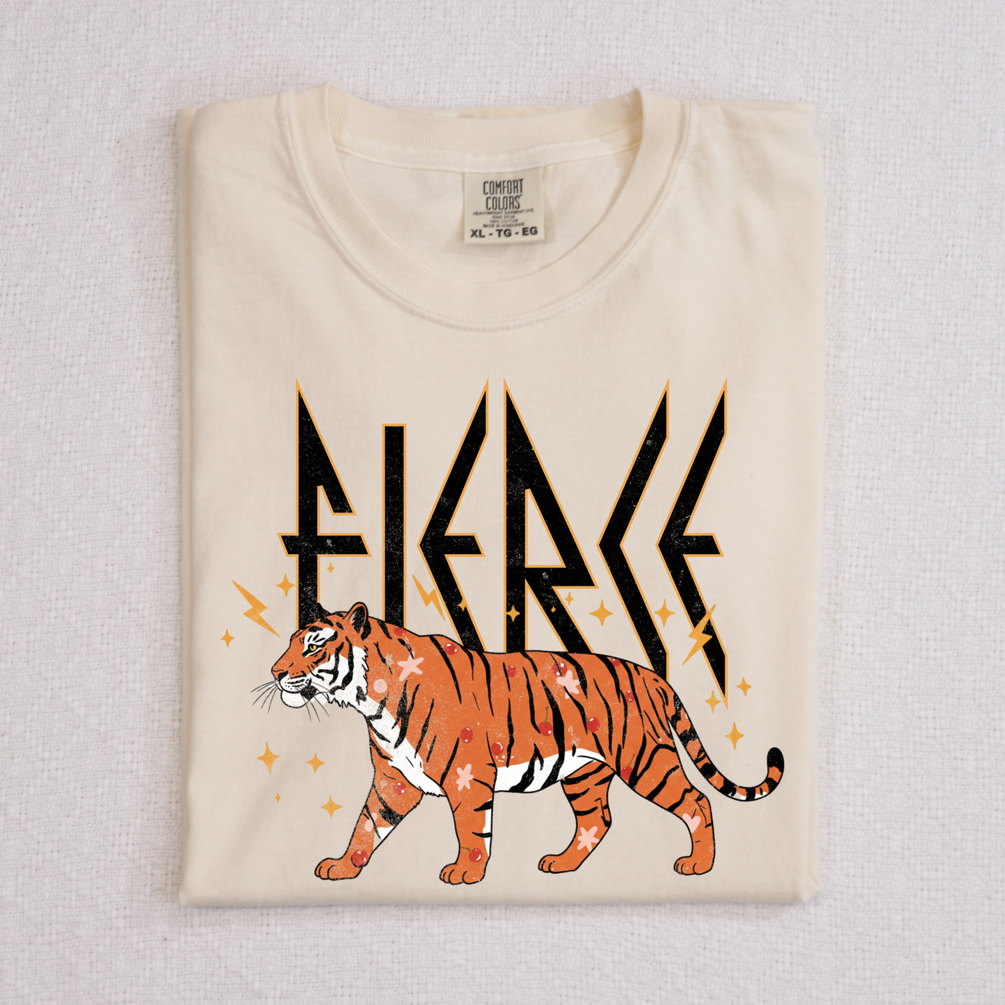 Fierce Tiger Full Color DTF Transfer