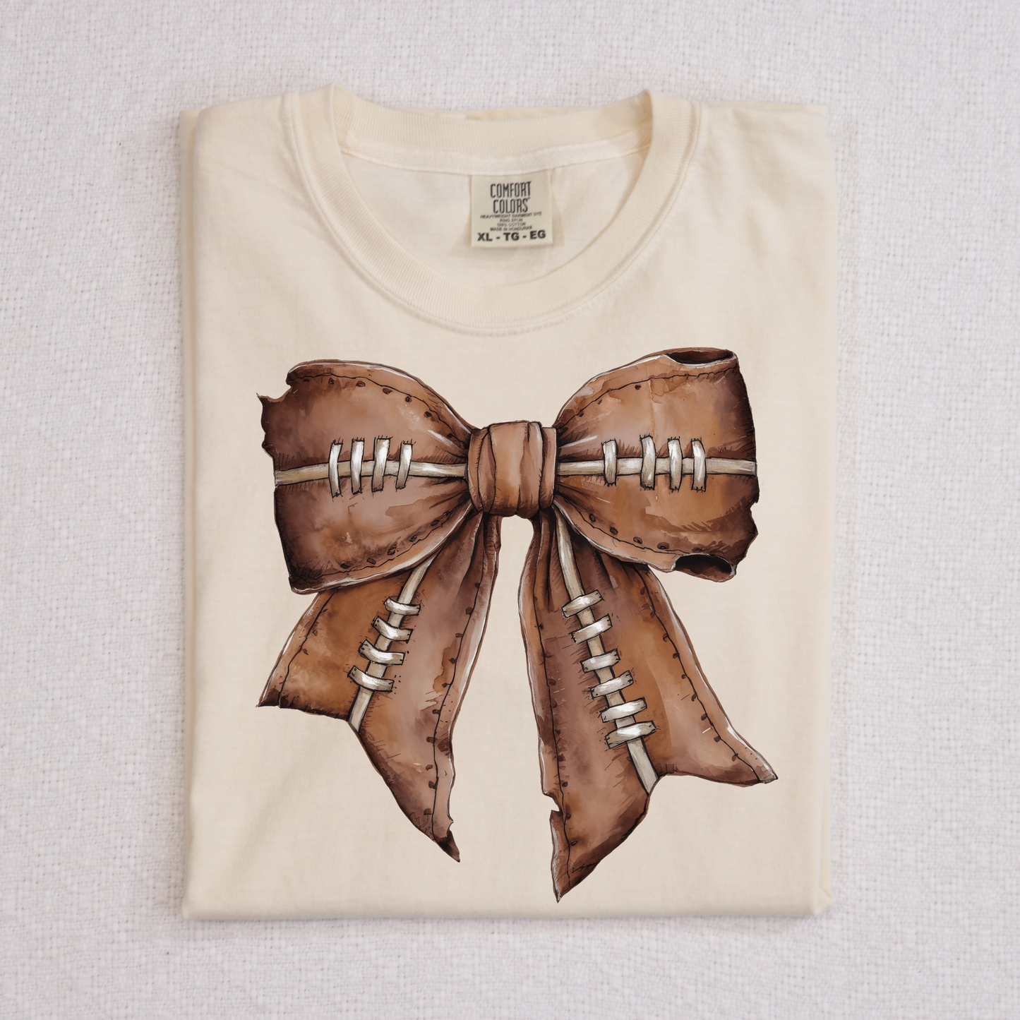 Football Bow Full Color DTF Transfer