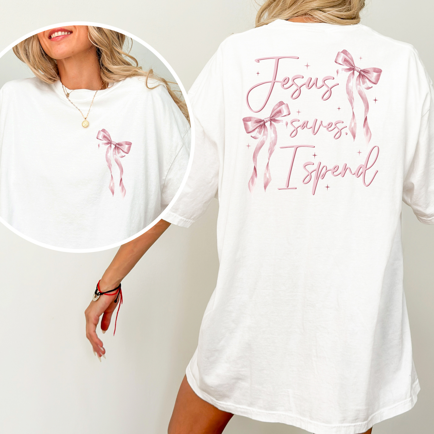 Jesus Saves I Spend Full Color DTF Transfer