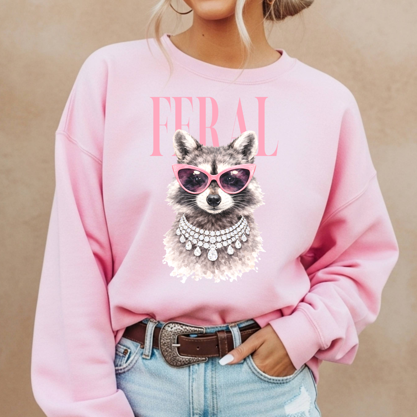 Feral (Raccoon) Full Color DTF Transfer