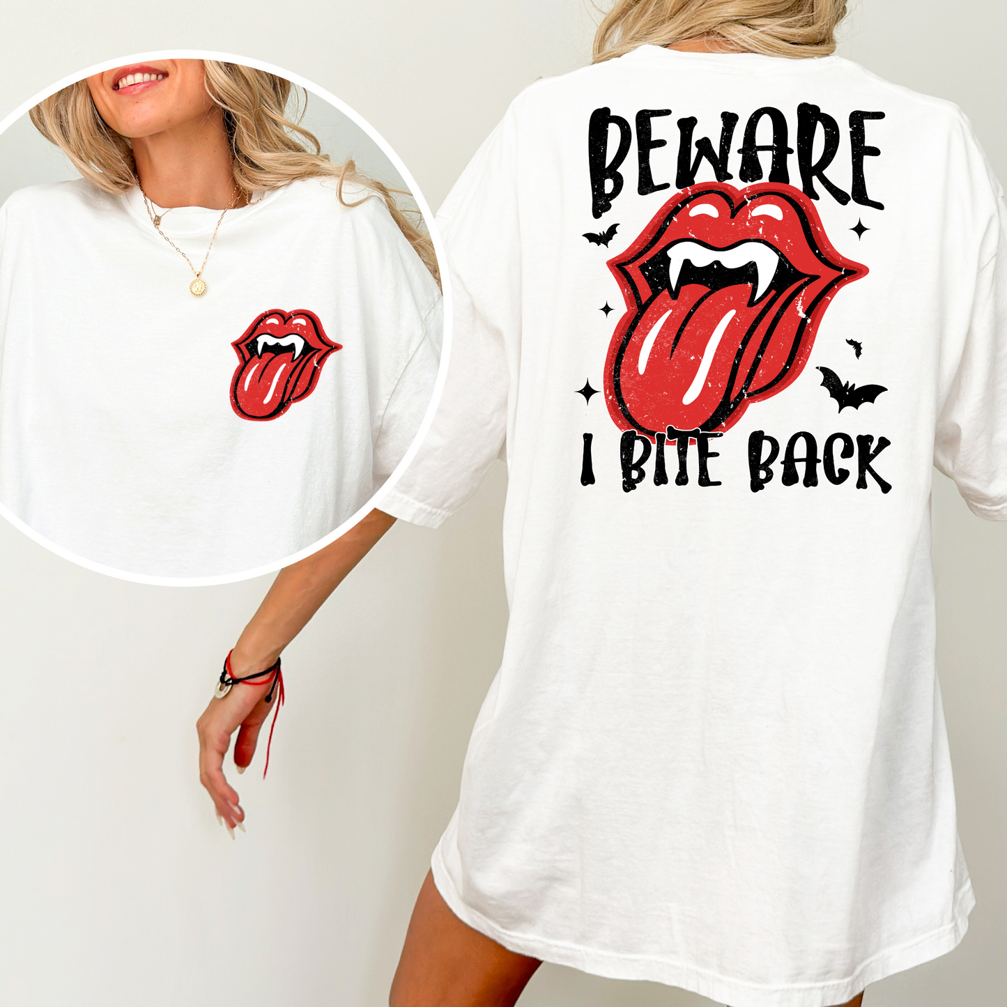 Beware I Bite Back Full Color DTF Transfer