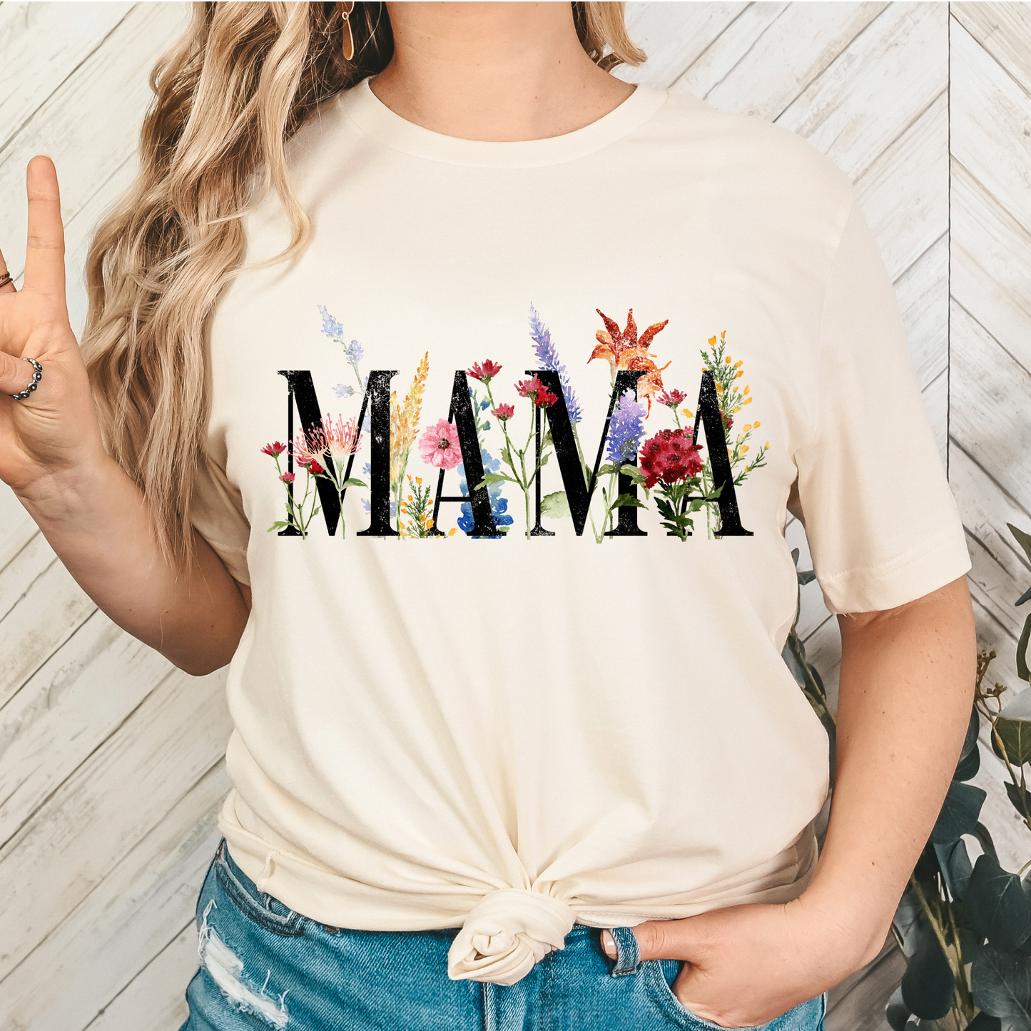 Floral Mama Full Color DTF Transfer