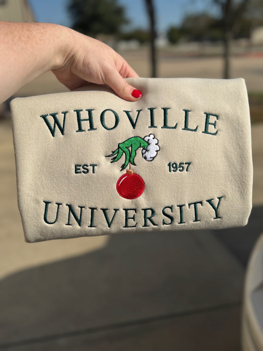 Whoville University Sweatshirt/T-Shirt