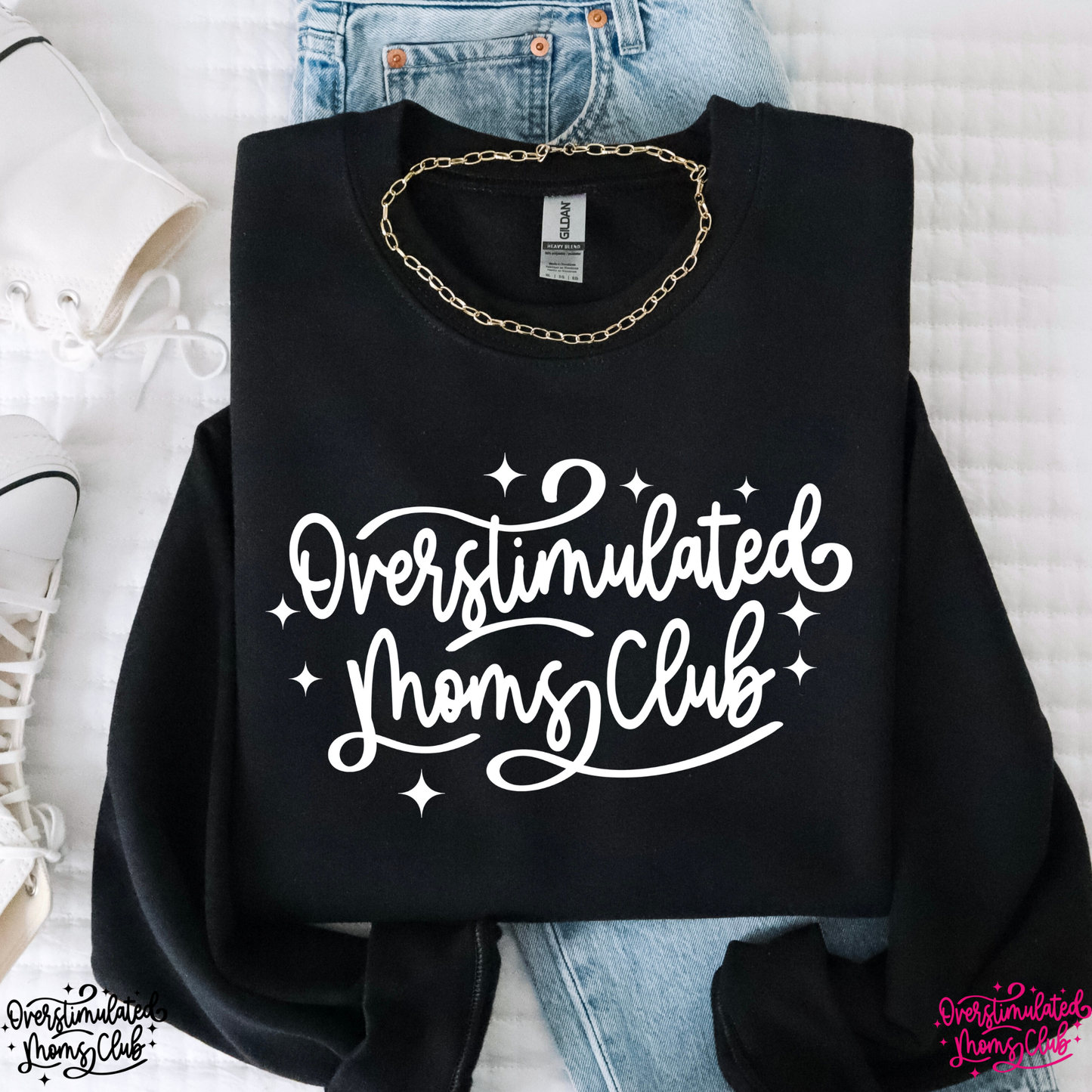 Overstimulated Moms Club Full Color DTF Transfer