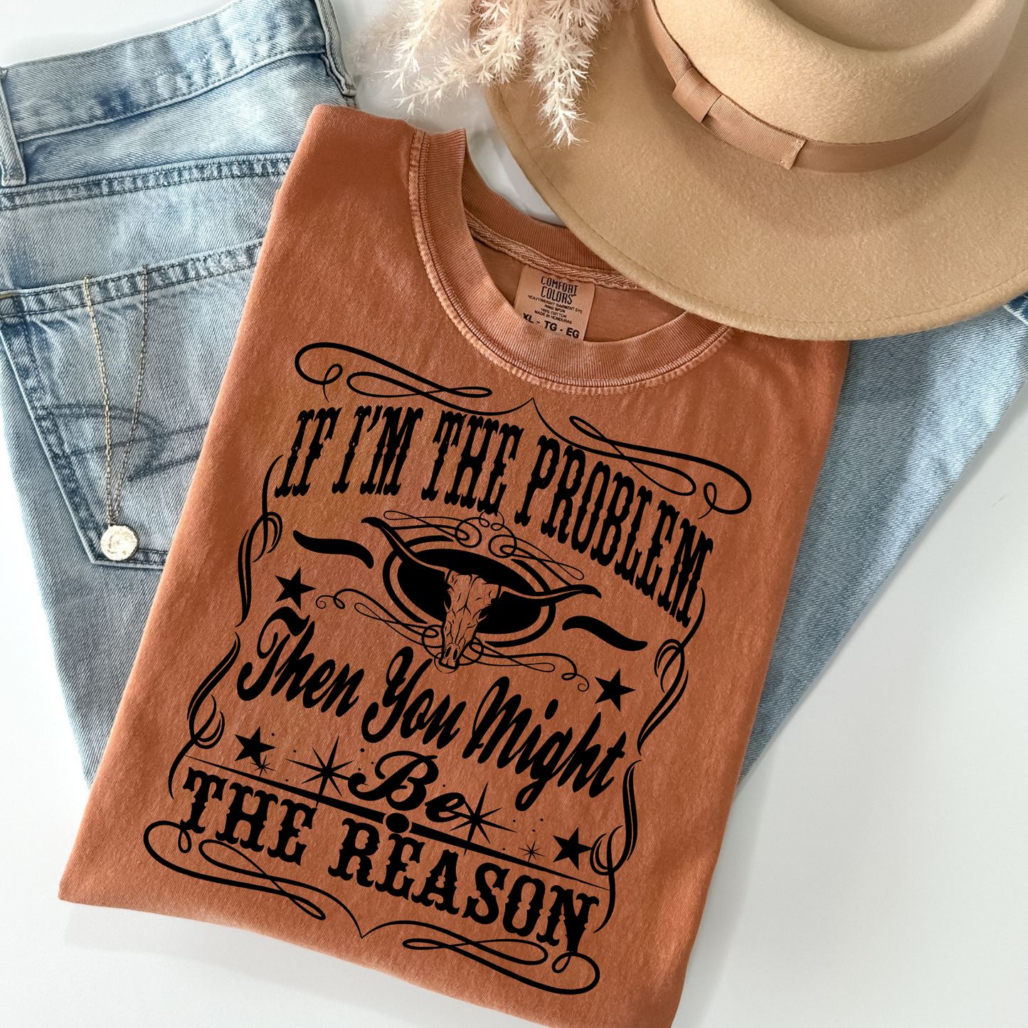 If I'm The Problem Then You Might Be The Reason Full Color DTF Transfer