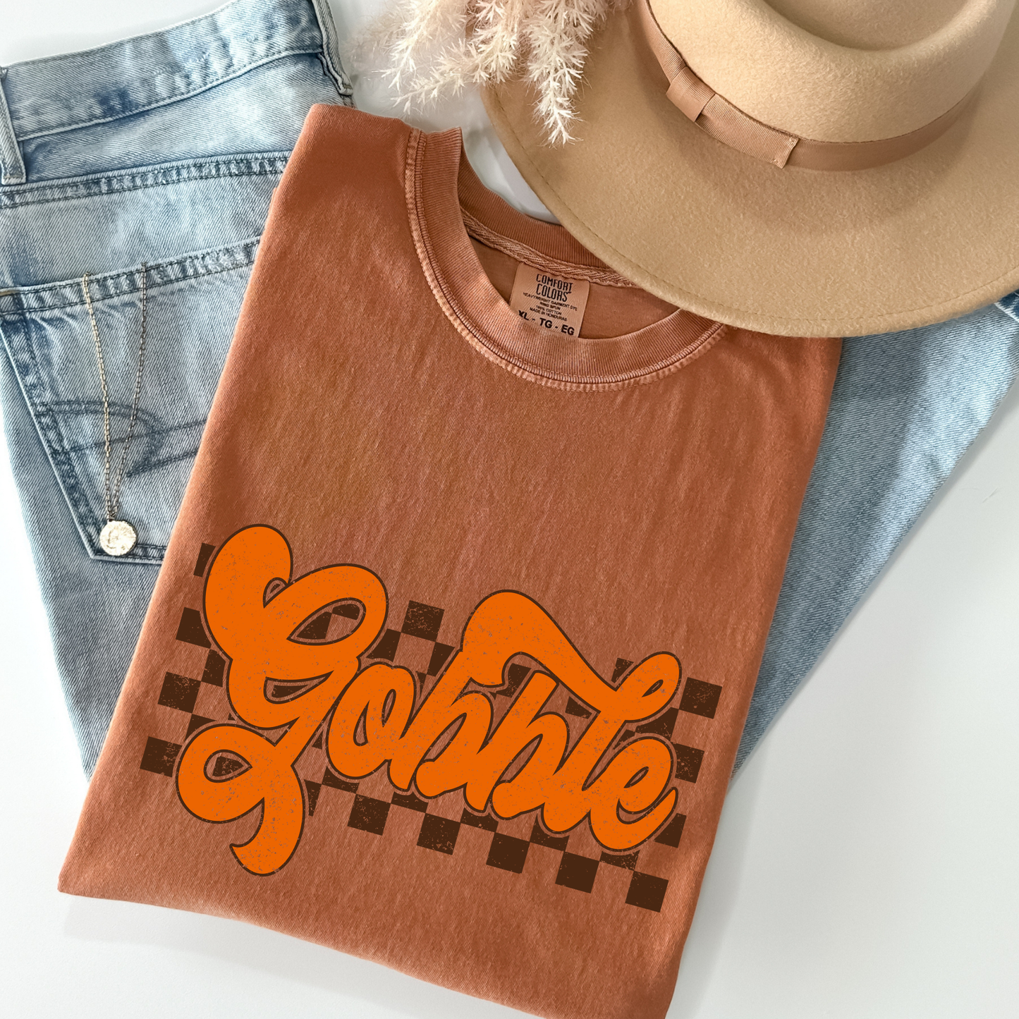 Gobble (Checkered) Full Color DTF Transfer