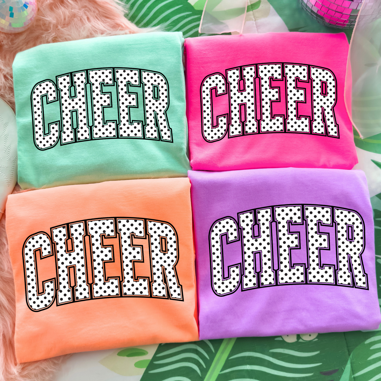 Cheer (Polka Dot) Full Color DTF Transfer